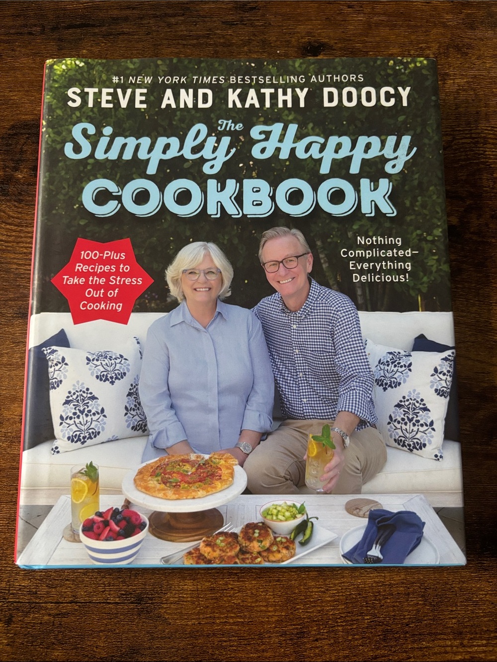 The Simply Happy Cookbook by - Blue Cover